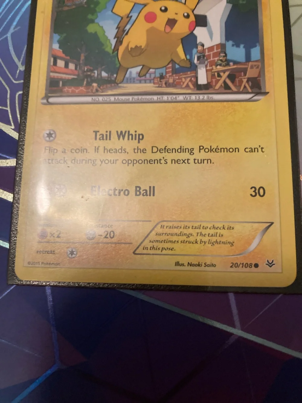 Pokemon Pikachu Trading Card - Yellow, Black